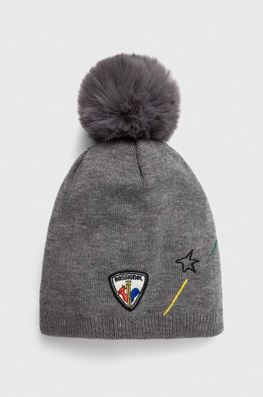 Rossignol czapka JCC aplikacja szary RLMWH11