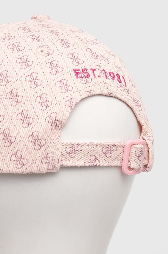 Kiegészítők Guess pamut baseball sapka DENISE W4RZ05.WO080 rózsaszín
