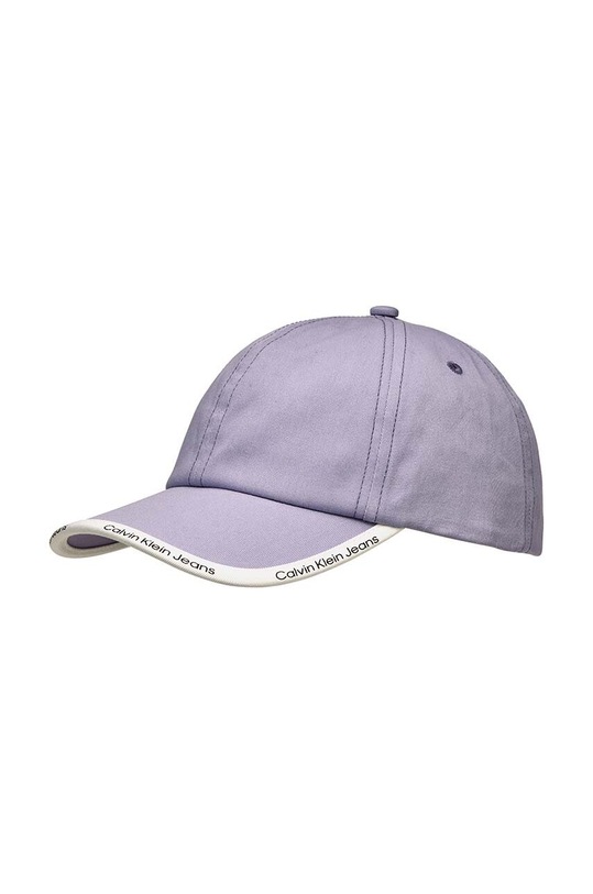 Calvin Klein Jeans czapka z daszkiem bawełniana dziecięca bawełna fioletowy IU0IU00441.G.9BYX