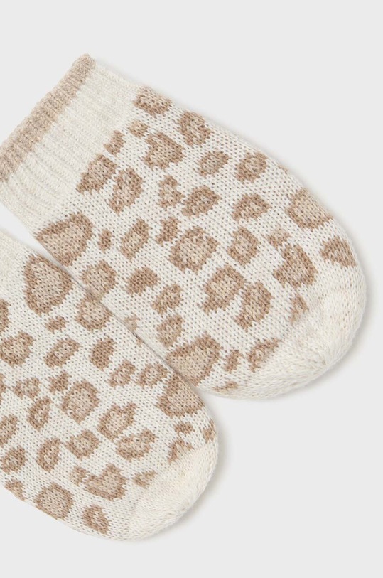 Mayoral Newborn komplet bawełniany niemowlęcy Gift box beżowy 9668.2F.Newborn.9BYX