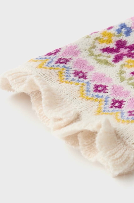 Dziewczynka Mayoral czapka, szalik i rękawiczki dziecięce 10536.4F.CzapkiKompl beżowy