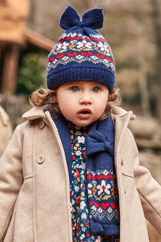 Mayoral czapka, szalik i rękawiczki dziecięce pozostałe czarny 10536.4F.CzapkiKompl