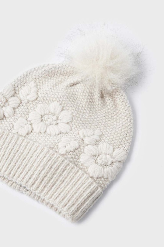 Dziewczynka Mayoral czapka i szalik dziecięce 10595.6A.CzapkaKompl beżowy