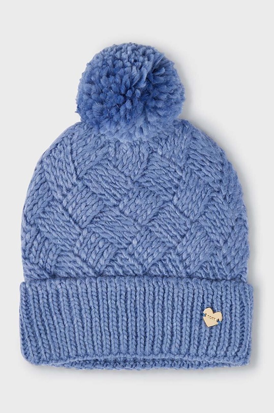 Mayoral czapka z domieszką wełny dziecięca wełna fioletowy 10602.6D.Czapka