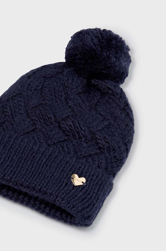 Mayoral czapka z domieszką wełny dziecięca 10602.6D.Czapka granatowy AW23