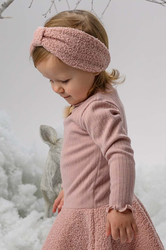 Jamiks gyerek hajpánt RIKKE közepesen vastag rózsaszín RIKKE.Opaska.JZG014.G