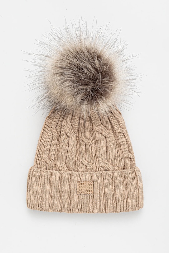 Dječja kapa Jamiks KIRSTEN natpis bež KIRSTEN.II.Nak.JZG276.G