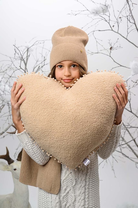 Дитяча шапка Jamiks PILI з додаванням вовни бежевий PILI.Nakrycie.JZG080.G