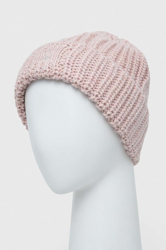United Colors of Benetton caciula din lana pentru copii 105HCA008.G.G.SEASONAL roz AW23