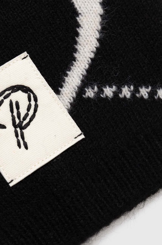 Παιδικός σκούφος από μείγμα μαλλιού Pinko Up F3PIJGHT204 μαύρο AW23