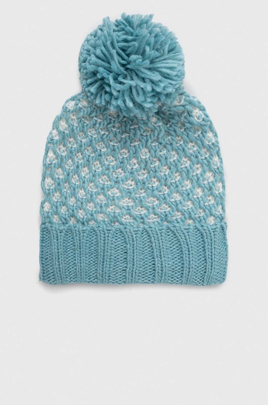 Дитяча шапка з домішкою вовни United Colors of Benetton з додаванням вовни бірюзовий 115HQA00Q.G.SEASONAL