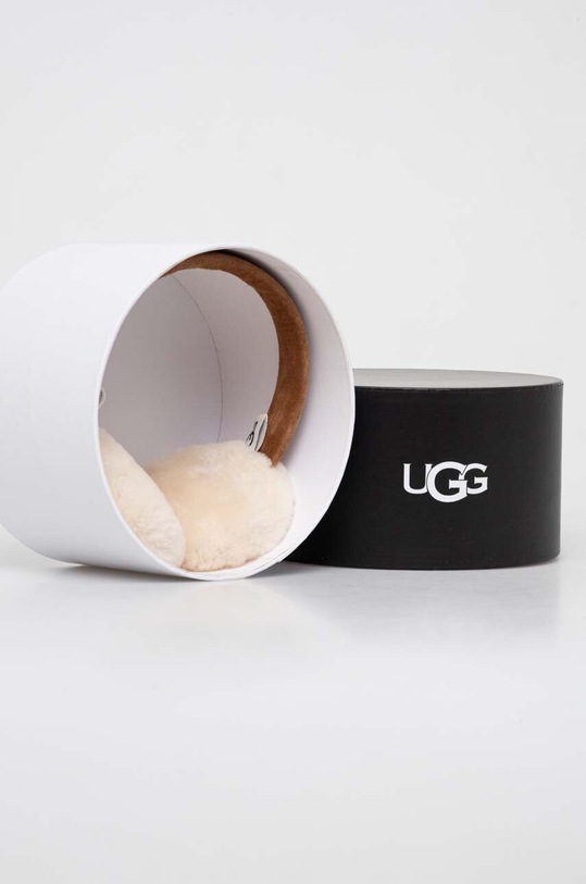 Chłopiec UGG nauszniki zamszowe dziecięce 17409 brązowy