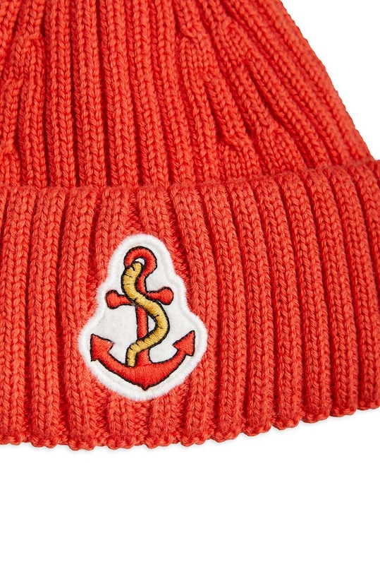 Mini Rodini czapka bawełniana dziecięca czerwony 2366510142