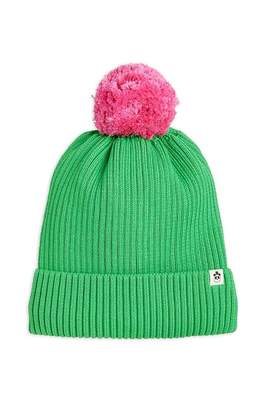 Дитяча бавовняна шапка Mini Rodini 2376511675 зелений AW23