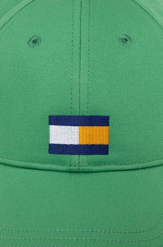 Chłopiec Tommy Hilfiger czapka z daszkiem bawełniana dziecięca AU0AU01732.9BYX zielony