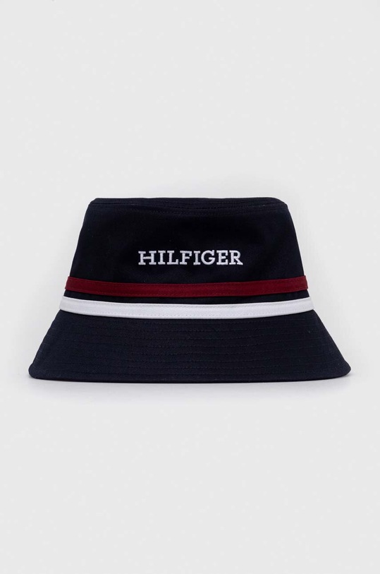 Dječji pamučni šešir Tommy Hilfiger Planet friendly mornarsko plava AU0AU01747.9BYX