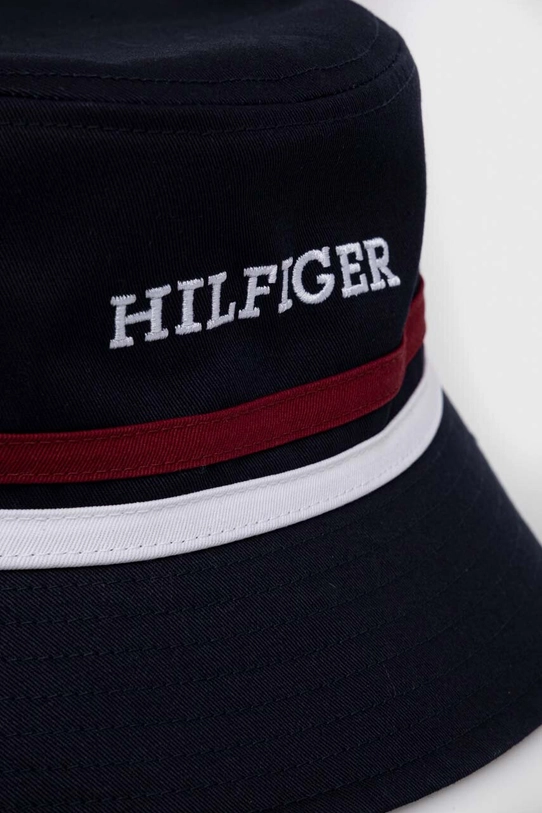 Chłopiec Tommy Hilfiger kapelusz bawełniany dziecięcy AU0AU01747.9BYX granatowy