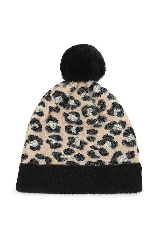 Michael Kors czapka dziecięca R11132 beżowy AW23