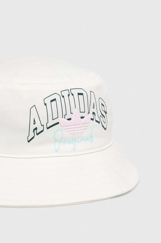 Detský bavlnený klobúk adidas Originals II3360 biela AW23