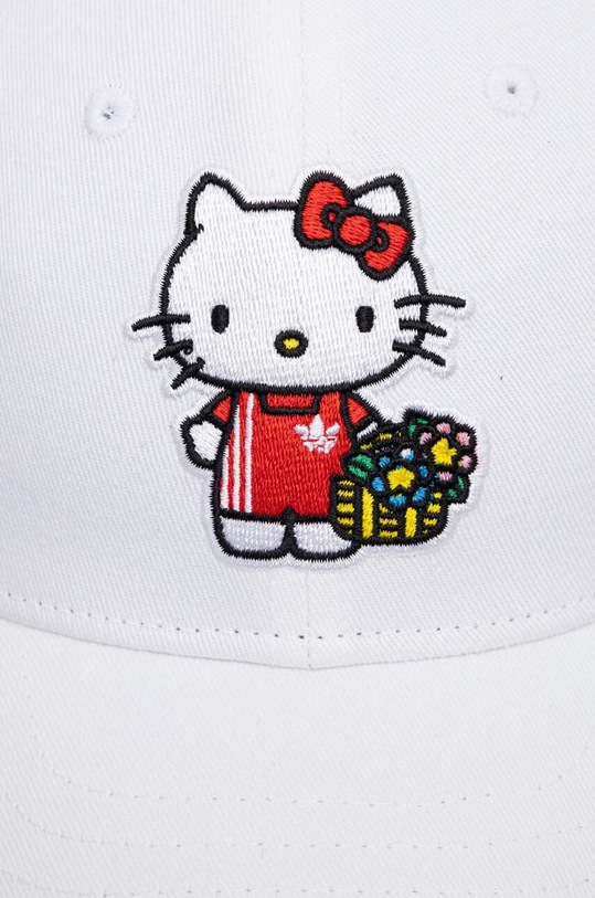 adidas Originals cappello con visiera in cotone bambini x Hello Kitty II3356 bianco AW23