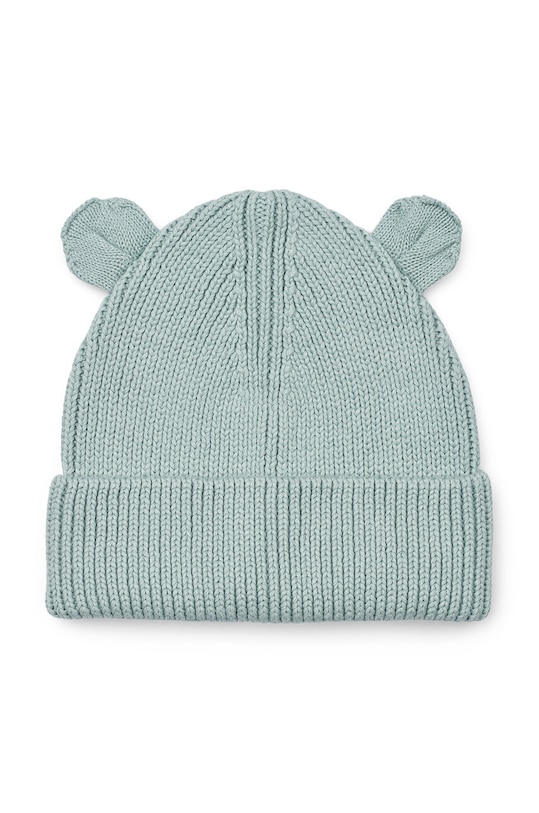 Liewood czapka bawełniana dziecięca LW15032 turkusowy AW24