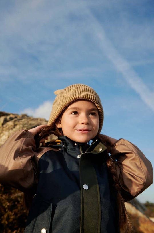 Dětská bavlněná čepice Liewood bavlna béžová LW15032