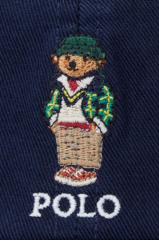 Polo Ralph Lauren czapka z daszkiem bawełniana dziecięca granatowy 322919994001