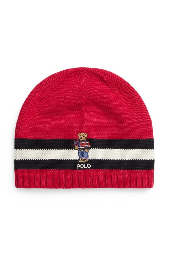 Polo Ralph Lauren czapka bawełniana dziecięca aplikacja czerwony 322920677002