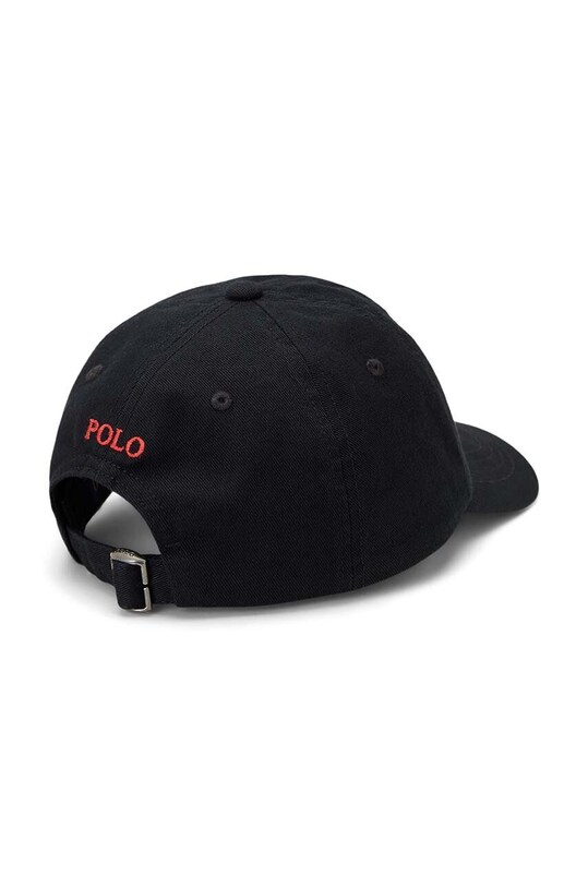 Otroška bombažna bejzbolska kapa Polo Ralph Lauren 322920692001 črna AW23