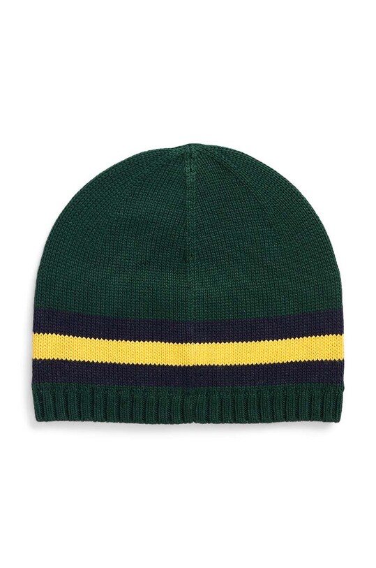 Otroška bombažna kapa Polo Ralph Lauren 323918330001 zelena AW23
