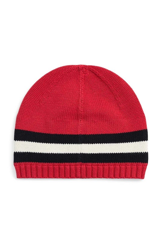 Polo Ralph Lauren czapka bawełniana dziecięca 323920677002 czerwony AW23