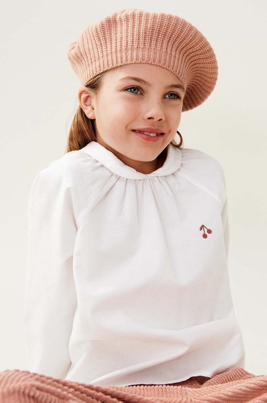 Liewood beret dziecięcy wełna pomarańczowy LW17829