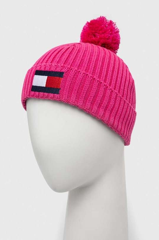 Tommy Hilfiger czapka dziecięca AU0AU01780.9BYX różowy AW23