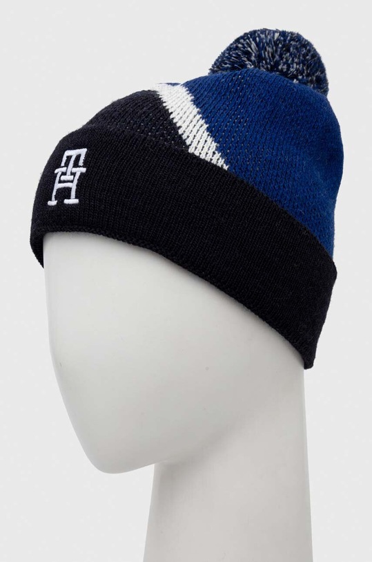 Tommy Hilfiger gyerek sapka gyapjúkeverékből AU0AU01782.9BYX sötétkék AW23
