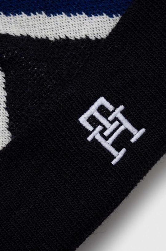 Fiú Tommy Hilfiger gyerek sapka gyapjúkeverékből AU0AU01782.9BYX sötétkék