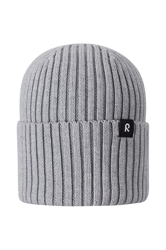 Detská bavlnená čiapka Reima Hattara 5300057B.9BYX sivá AW23