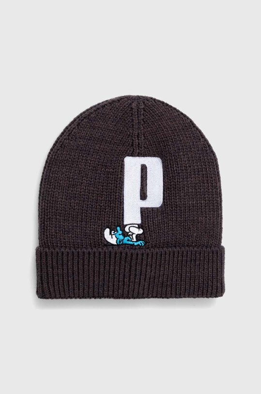 Puma caciula copii x THE SMURFS Beanie imprimeu gri 025085