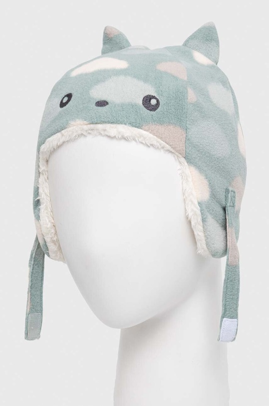 Dětska čepice United Colors of Benetton 6U87AA00J.W.SEASONAL zelená AW23