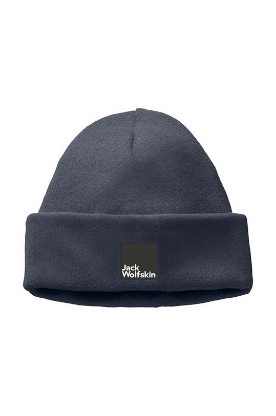 Дитяча шапка Jack Wolfskin SPIRIT FLEECE BEANIE аплікація темно-синій 1911011