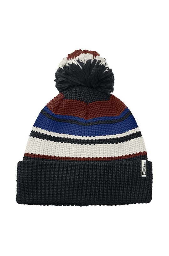 Jack Wolfskin caciula copii POMPOM BEANIE cu modele bleumarin 1911081