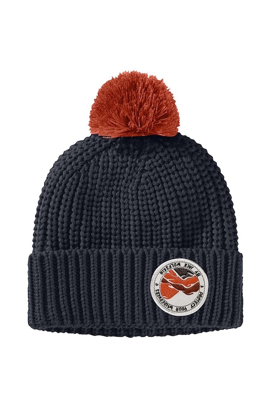 Jack Wolfskin căciulă copii POMPOM BADGE imprimeu bleumarin 1911751