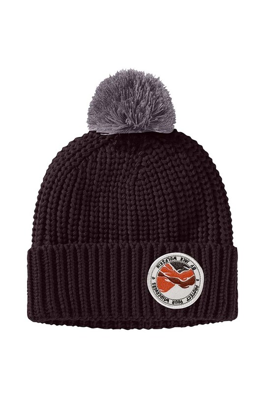 Jack Wolfskin czapka dziecięca POMPOM BADGE bordowy 1911751