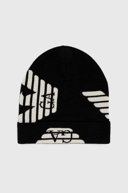 Detská vlnená čiapka Emporio Armani vlna čierna 404692.3F497
