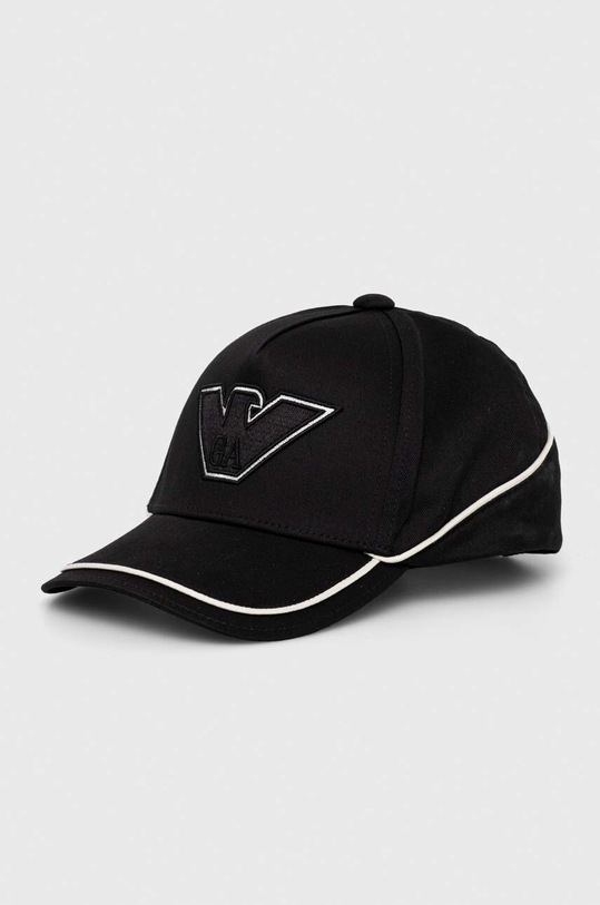 Detská bavlnená šiltovka Emporio Armani bavlna čierna 404687.3F561