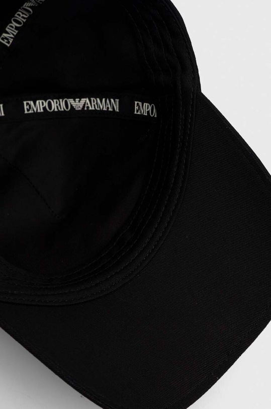 Detská bavlnená šiltovka Emporio Armani čierna 404687.3F561