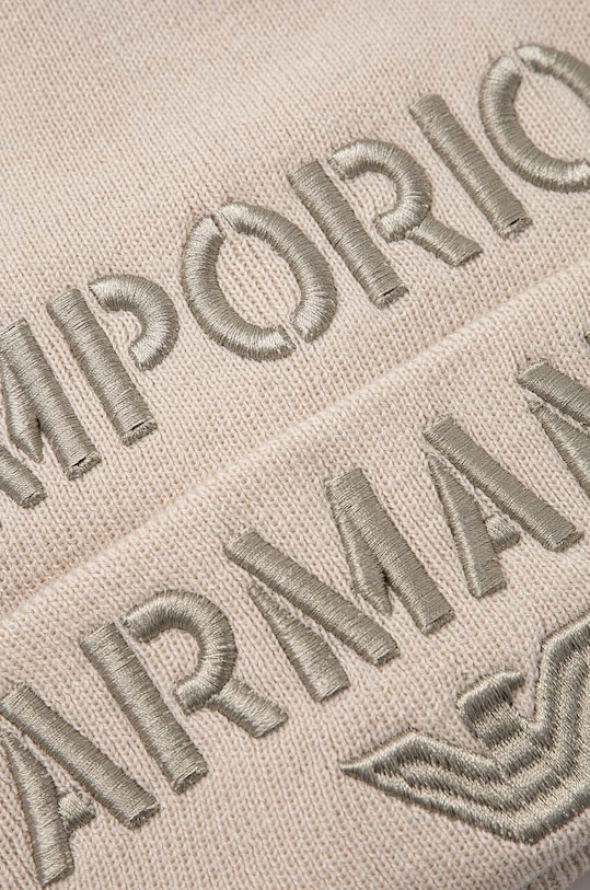 Хлопчик Дитяча шапка з домішкою вовни Emporio Armani 404688.3F570 бежевий