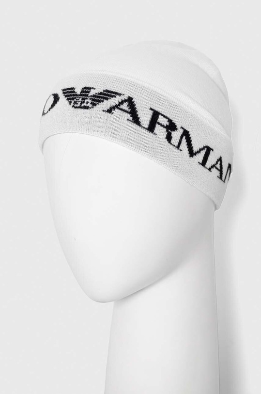 Chłopiec Emporio Armani czapka i szalik dziecięcy 407524.3F932 biały