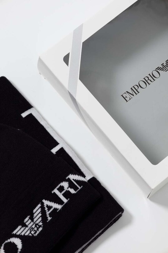 Emporio Armani czapka i szalik dziecięcy czarny 407524.3F932