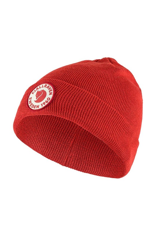Детская шапка Fjallraven Kids 1960 Logo Hat аппликация красный F78144.334
