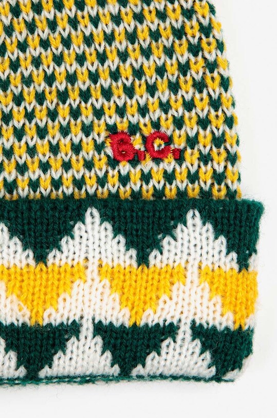 Čepice a dětské rukavice Bobo Choses zelená 223FH003